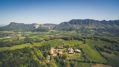 Vue panoramique de La Ferme Bio Le Panicaut